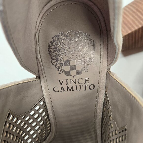 Vince Camuto Cream Ankle Booties - Picture 11 of 11